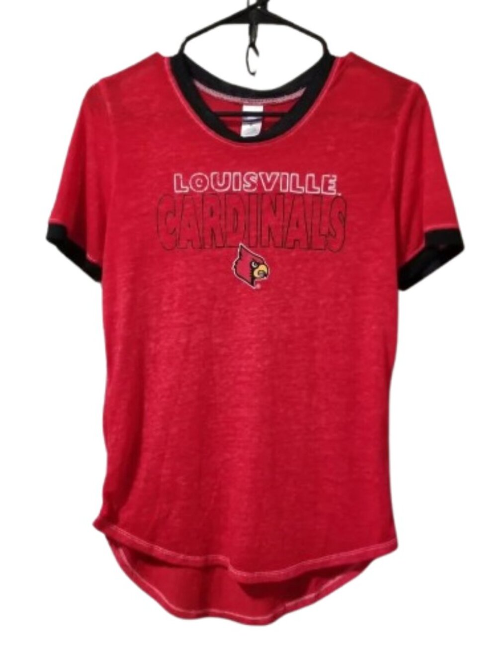 💚3/$15 Bottom Drawers Sleeping T Shirt Louisville Cardinels Women's M